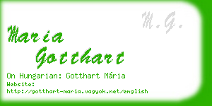 maria gotthart business card